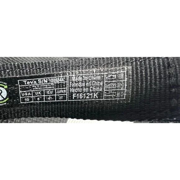 Teva Women Platform Strappy Sandals Flatform Universal Size US 10 Black/Black - Picture 3 of 7